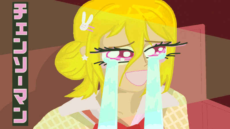 Lizaveta crying at the movies