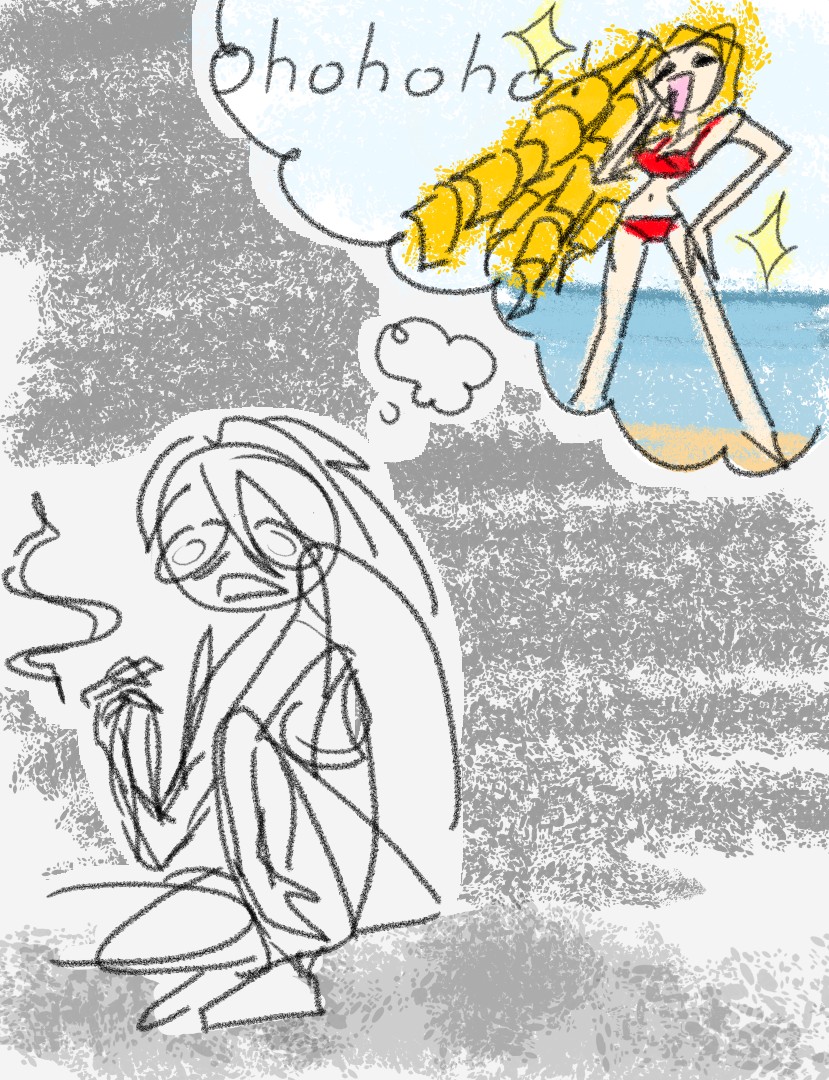 lizaveta imagining a bikini babe