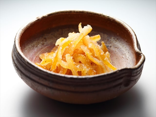 sugared yuzu peel